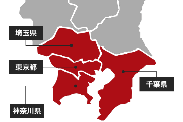 関東地図の画像